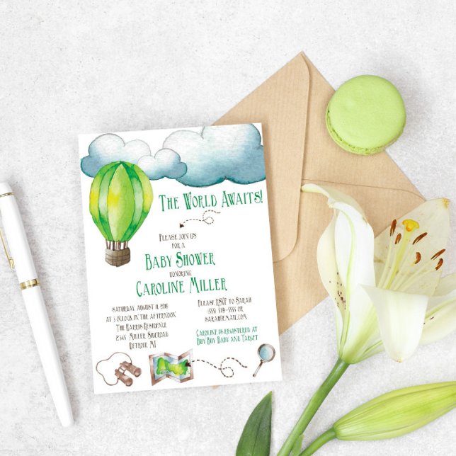 The World Awaits! Baby Shower Invitation (Creator Uploaded)