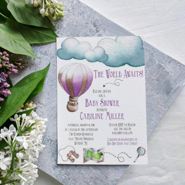 The World Awaits! Baby Shower Invitation (Creator Uploaded)