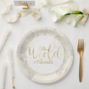The World Awaits Paper Plate