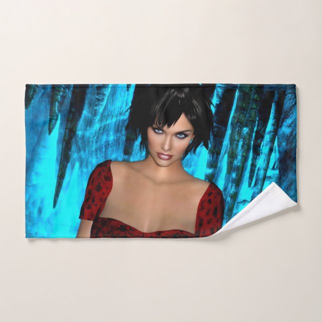 The World Behind the Eyes hand towel (Hand Towel)