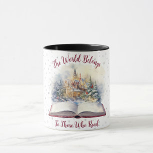 The World Belongs To Those Who Read  Design Mug