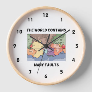 The World Contains Many Faults Plate Tectonics Clock