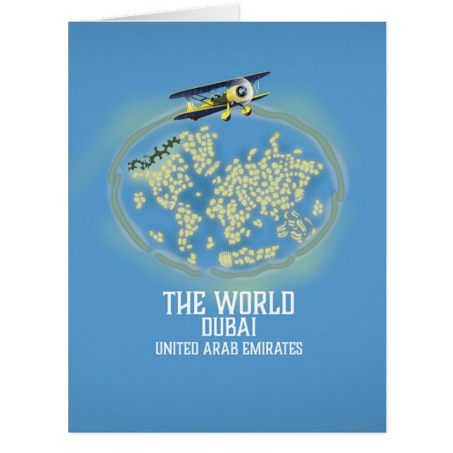 The World Dubai United Arab Emirates map (Front)