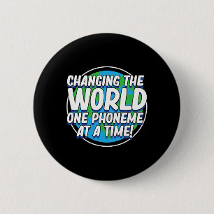 The World Dyslexia Awareness Therapist Graphic  2 Inch Round Button