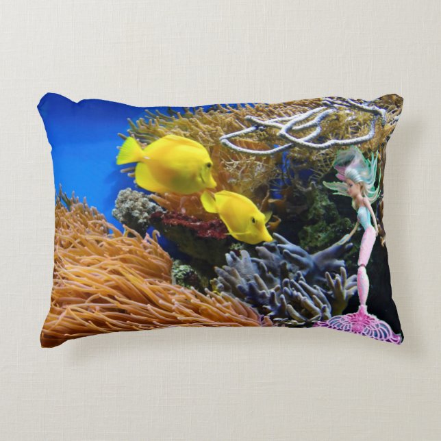 The World Famous Doll Mermaid Accent Pillow (Front)