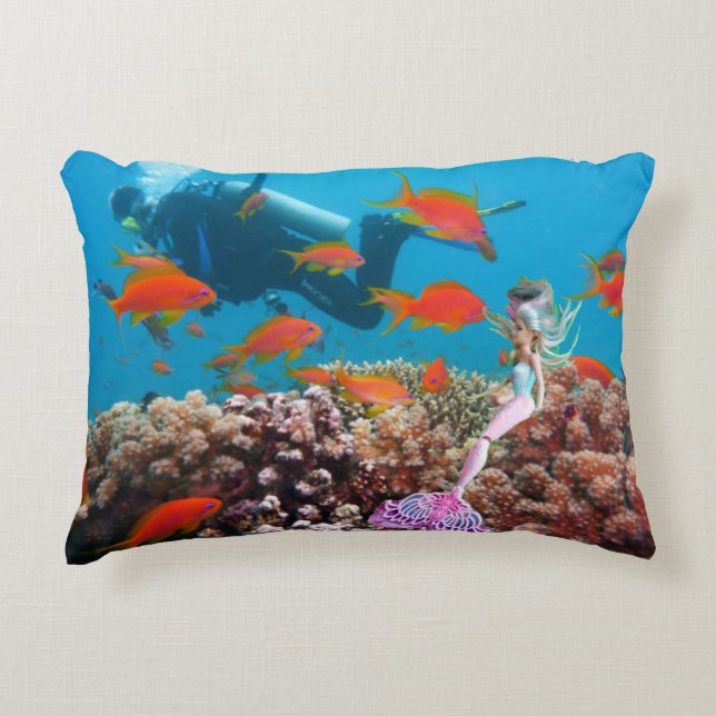 The World Famous Doll Mermaid Accent Pillow (Front)