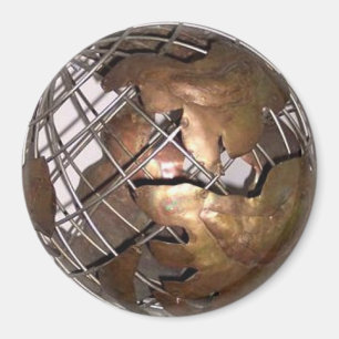 The World in 3-D Magnet