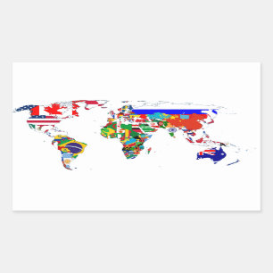 The World In Flags Sticker