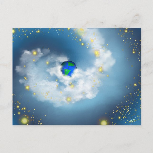 The World In His Hands Postcard (Front)