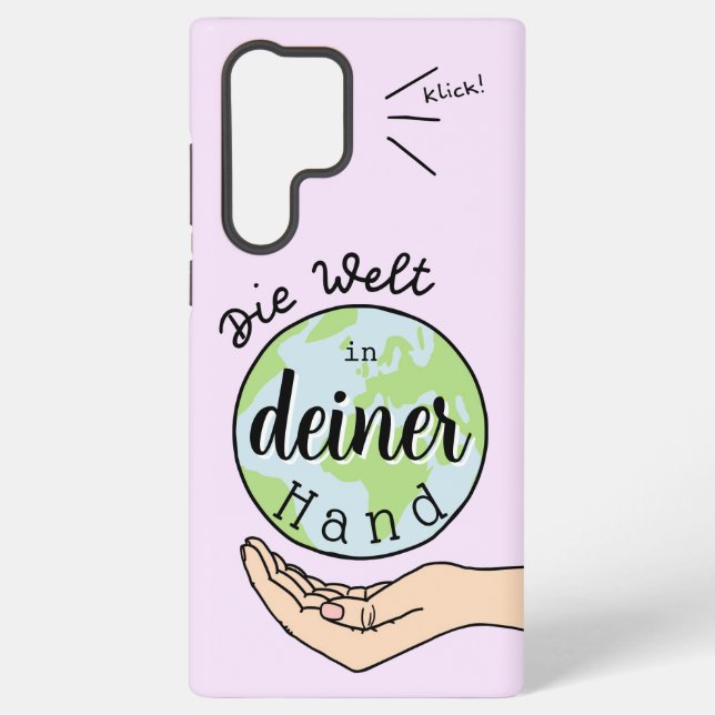 The World in Your Hand Samsung Galaxy S22 Ultra Case (Back)