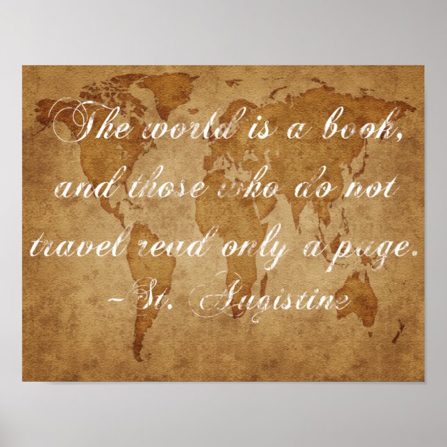 The World Is A Book Poster (Front)