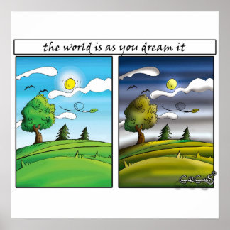 The world is as you dream it - Motivational Poster