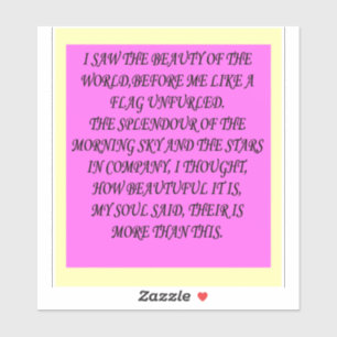THE WORLD IS BEAUTIFUL POEMS BOOKS LETTERS