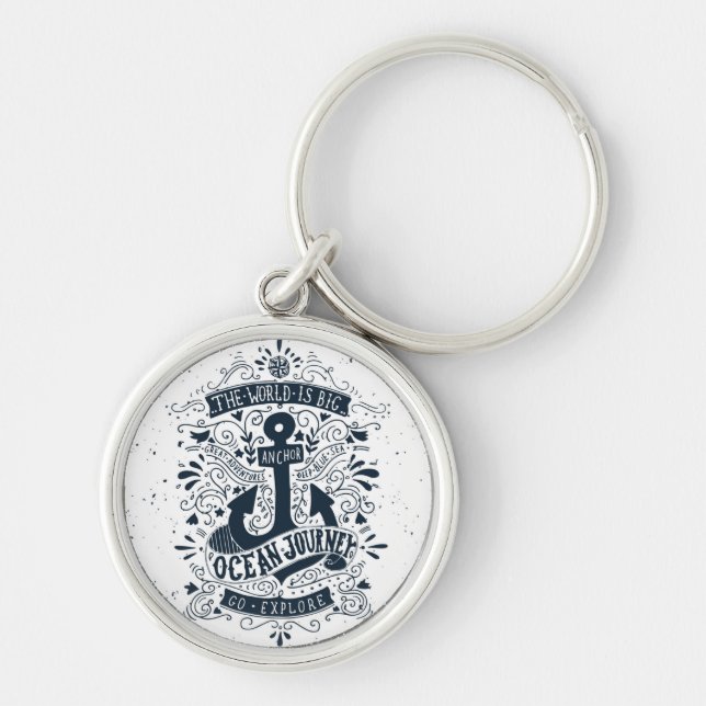 The World Is Big - Go Explore Keychain (Front)