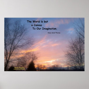 THE WORLD IS BUT A CANVAS THOREAU POSTER