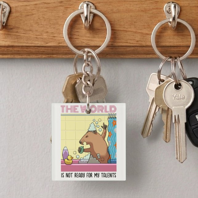 The World Is Not Ready Singing Groundhog Keychain (Creator Uploaded)