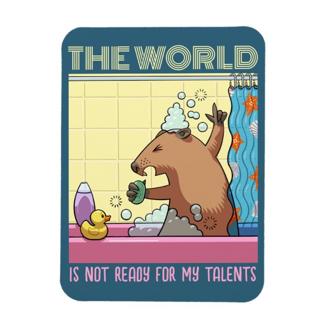 The World Is Not Ready Singing Groundhog Magnet (Vertical)