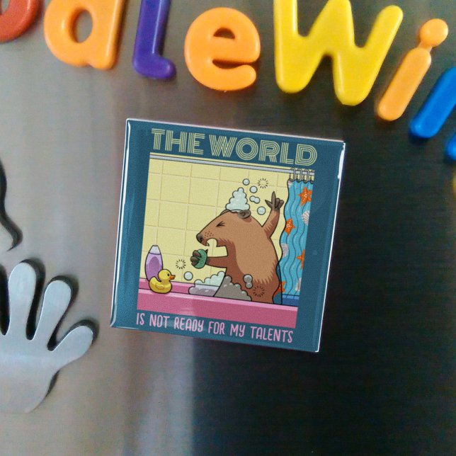 The World Is Not Ready Singing Groundhog Magnet (Creator Uploaded)