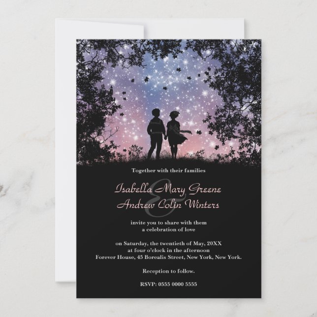 The World Is Ours - Borealis Version - Wedding Invitation (Front)