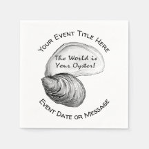 The World is Your Oyster Paper Plate