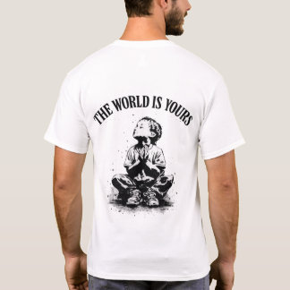 The World Is Yours Men's Back Print T-Shirt