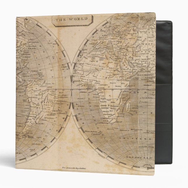 The World Map by Arrowsmith Binder (Front/Inside)