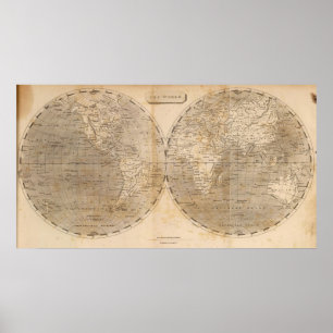 The World Map by Arrowsmith Poster