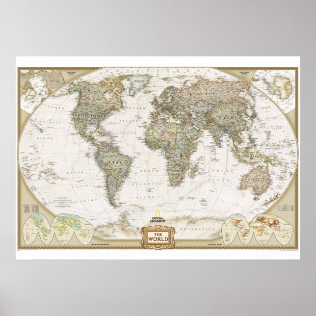 The world map poster (Front)