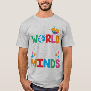 The World needs All Kinds of Minds - the unique de T-Shirt