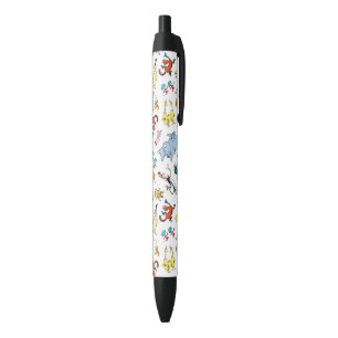 The World of Dr. Seuss Pattern Black Ink Pen