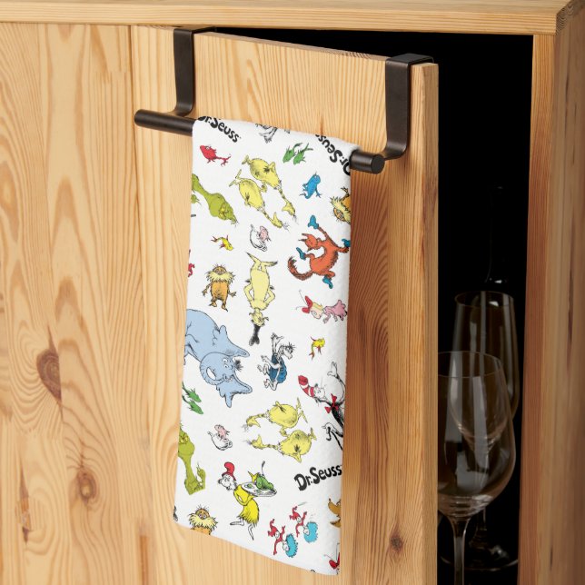 The World of Dr. Seuss Pattern Kitchen Towel (Thirds Fold)