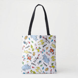 The World of Dr. Seuss Pattern Tote Bag