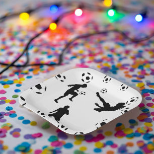 The World of Football Paper Plate