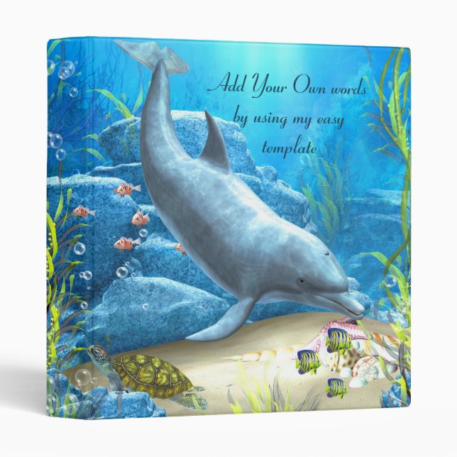 The world of the Dolphin Avery Binder (Front/Spine)