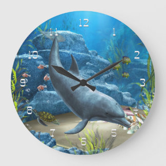The World Of The Dolphin Wall Clock