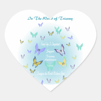The World of Trisomy Heart Sticker