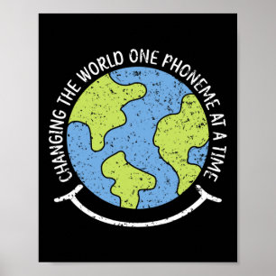 The World One Phoneme At A Time Dyslexia Awareness Poster