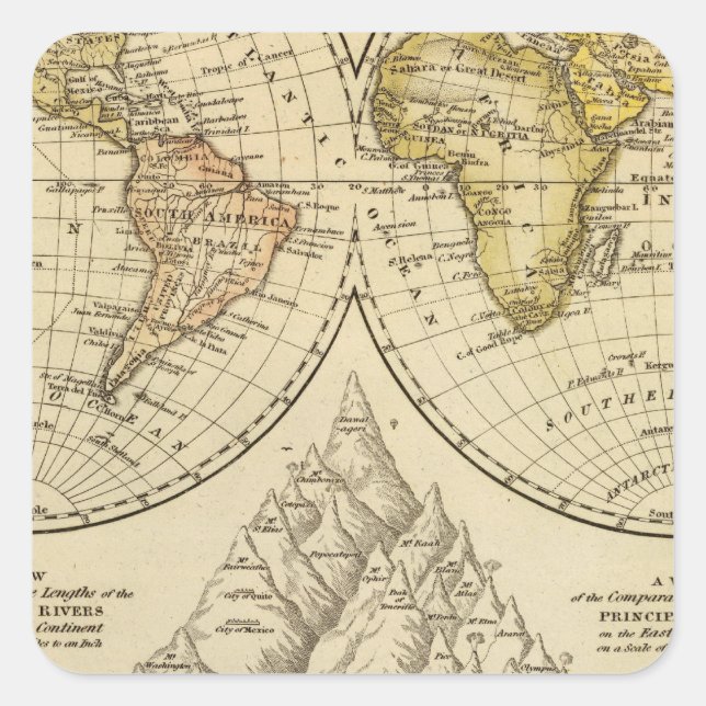 The World Square Sticker (Front)