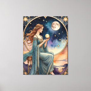 the world - tarot  canvas print