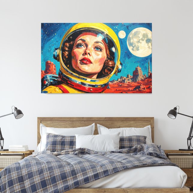 THE WORLD WE DISCOVERED 20 CANVAS PRINT (Insitu(Bedroom))