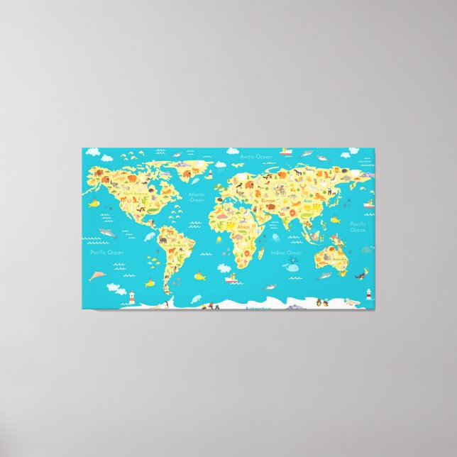 The World's Animals Canvas Print (Front)