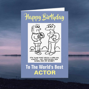 The World's Best Actor  - Happy Birthday Card
