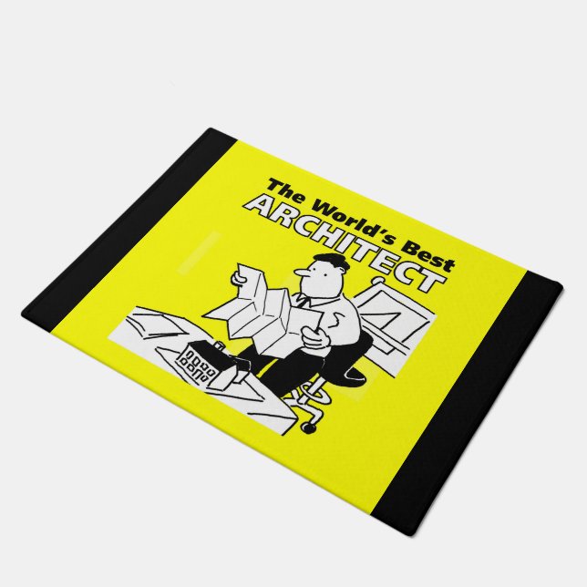 The World's Best Architect Doormat (Angled)