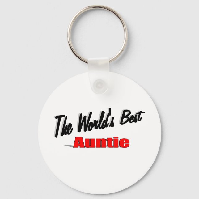 The World's Best Auntie Keychain (Front)