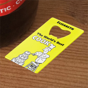 The World's Best Cook Wallet Bottle Opener