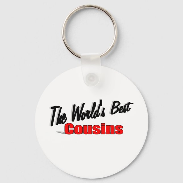 The World's Best Cousins Keychain (Front)