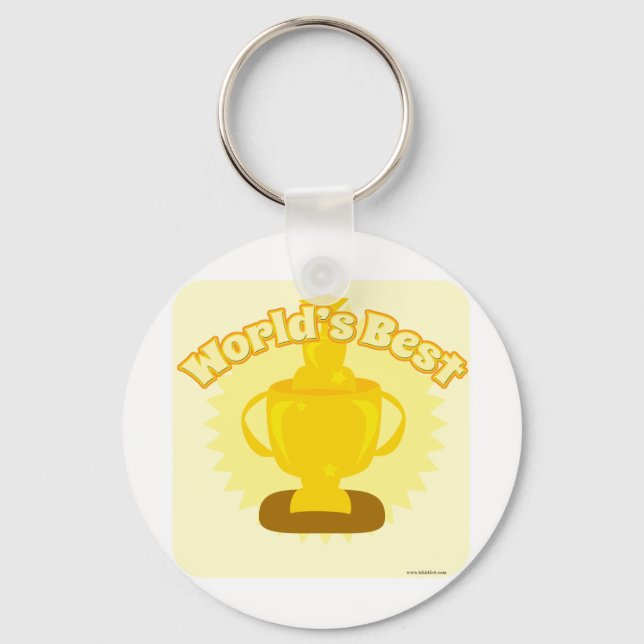 The worlds best customizable design! keychain (Front)
