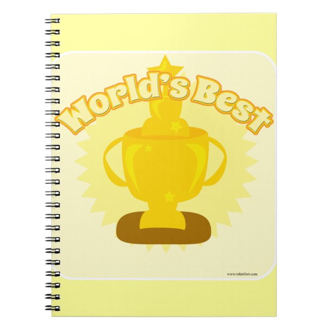 The worlds best customizable winning award notebook (Front)