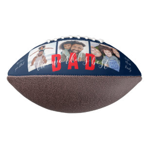 THE WORLD'S BEST DAD Custom Photo Personalized Football