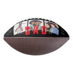 THE WORLD'S BEST DAD Custom Photo Personalized Football